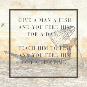 feed a man with fish